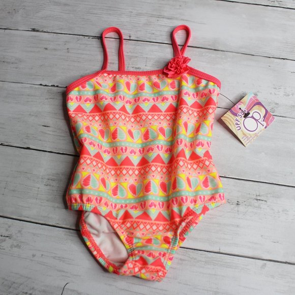 OP Baby Girl's Swimsuit Size 6 9 Months One Piece - Picture 2 of 4